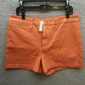 Madewell Women's 32 UWT Emmett Orange Mom Shorts 35" 3.5" 12.5"